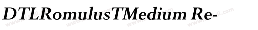 DTLRomulusTMedium Re字体转换